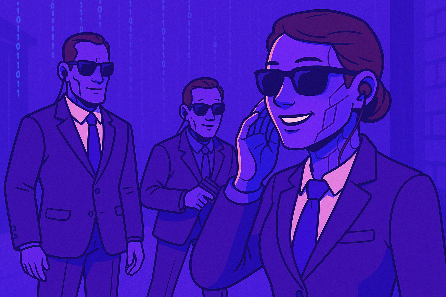 Digital agents illustration